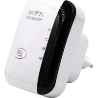 Répéteur WiFi 300Mbps, Amplificateur WiFi Repeteur Booster de signal, WiFi Extender WiFi Booster, RJ45, Protection WPS