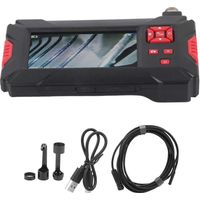 Endoscope industriel à double lentille de 8 mm avec écran LCD 1080p de 4,3 pouces et 9 lumières pour l'inspection des pipelines (5 m)