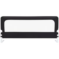 Bettgitter,Sicherheitsbarriere,Bettschutzgitter für Kinder,Haloyo®,200 x 70 x 26 cm,Schwarz