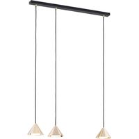 Lampada a sospensione barra nera/oro ELIT 3xGX53 Emibig
