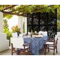 BUTTERFLY - Panneau ajouré en PVC - Brise-soleil - Dimension : 47x94 cm - Couleur : noir