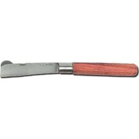 TEODOMIRO Navaja para injertar artesanal con hoja de 90mm fabricada en madera y acero al carbono