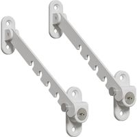 2 sets raamveiligheidsbegrenzers, vergrendeling open raam, openingsbegrenzer, raam, winddicht, kantelknoppen voor ramen, slot voor ramen