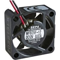 SEPA MFB25F12 Ventola assiale 12 V/DC 4.2 m³/h (L x L x A) 25 x 25 x 10 mm