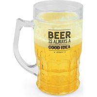 Legami - Boccale di Birra Refrigerante, 440 ml, in PS, EPS, Liquido Refrigerante, Dotato di Doppio Fondo, Mantiene le Bevande Fresche più a Lungo, Tenere in Freezer per 2 Ore, 1 Unità (Confezione da 1