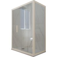 Box doccia 80x160 1 anta scorrevole h 200 Champagne Deco Duo