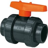 Setma Klebe-Kugelhahn Ø 3,2 cm/grau, mit Verschraubung Hebeanlagen & Zubehör