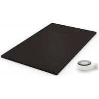 Receveur de douche resine extra plat PRO Noir Ral 9005 80x80
