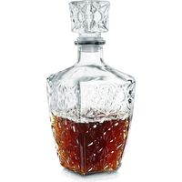 Decantador de whisky, de cristal, jarra para alcohol, con tapón, 830 ml.