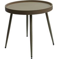 TAVOLO BASSO NEMO D.50XH47CM BEIGE KHAKI.