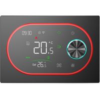 Termostato Smart WiFi Beca BHT-9000GBLW Expert4house Edition Nero e Rosso