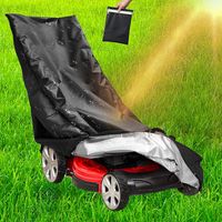 Funda impermeable y antipolvo para cortacésped de poliéster 210D con cordón ajustable y bolsa de transporte (193 x 64 x 112 cm)