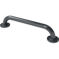 Nymas NymaPRO Round Flange Robust Steel Grab Rail 35mm Diameter 455mm Length - Dark Grey