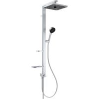 Ideal Standard CeraTwist ALU+ - Conjunto de ducha sin grifo, 26x26 cm, 2 chorros, plateado BE213SI