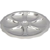 Chevalier Diffusion Piatto 6 Ostriche Inox 25 cm
