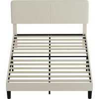 Letto 140x200 cm Velluto a Coste Grigio con Testiera Imbottita Regolabile e Doghe