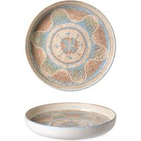 6 x assiettes creuses CELEST - 28cm - Porcelaine - RINART