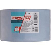 Wischtuch WYPALL L20 EXTRA+ 7317 L.ca.380 mmxB.ca.235 mm blau 2-lagig