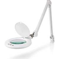 Pricenet MAGL3WT lámpara lupa blanca brazo flexible 125 cm