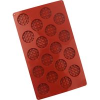 Moule de gaufre, moules de chocolat à gaufre, moules de gaufre en silicone mini moule à gaufre ronde 18 grilles