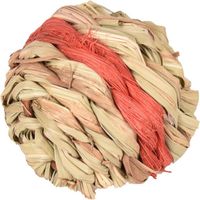 1 Balle d'osier rouge avec clochette ø 6 cm jeux pour rongeur - Flamingo