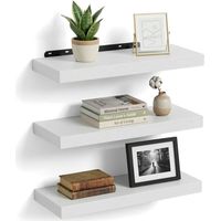 Wall Shelves Set Of 3 - Hanging Display Shelves