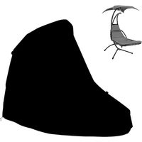 Housse noire pour fauteuil de jardin/terrasse