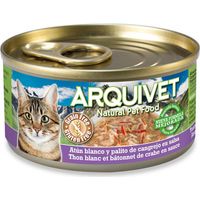 ARQUIVET Arquivet Nourriture Humide pour Chats avec Thon Blanc en Sauce et bâton de Crabe 110 g (8435117879904)