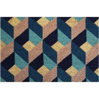 Tapis Coco Blanchil Sur Semelle Latex 40x60cm Géométrie - Idmat