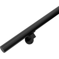 Handlauf Schwarz - modern - 100 cm + 2 Halterungen