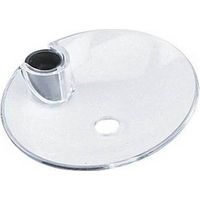 Porte-savon rond avec adaptateur de tige réglable