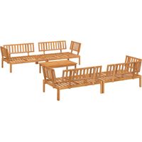 Salon palette de jardin 5 pcs Mobilier de jardin bois d'acacia massif