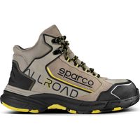 Sparco scarpe antinfortunistiche Allroad Stone calzatura di sicurezza Taupe/Giallo Tg.46 S3 in nubuck e pelle scamosciata idrorepellente con puntale amagnetico Tan/Giallo 46