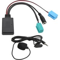 TARSHYRY Adaptateur AUX, Adaptateur de Voiture ABS avec Microphone AUX pour la Voiture pour 2 Updatelist Radio