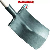 Polierter Bretagne-Spaten 28 abgerundete Kante ohne Griff OUTILS PERRIN