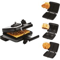 sandwich waffle wafer 3 platos 1200w negro - FRI022824512BLP - Frifri -