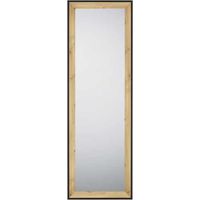 Miroir rectangulaire 150x50cm en MDF noir – Cadre élégant pour décoration intérieure – Finitions bois naturel ou doré – Mirrors And More