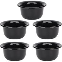 Bol de rasage pour crème à raser 5 pièces – Petit format portable pour hommes, utilisation à domicile et en voyage, matériau plastique durable