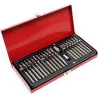 40-teiliges Bit-Set. Steckschlüssel, Innensechskant-Steckschlüssel, Mehrnut-Steckschlüssel, Werkstattbits