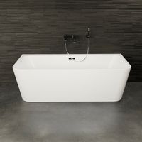 Freistehende Badewanne Mint 180 weiß 180 x81 x57 cm, by SPALINA