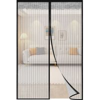 Randaco 120 x 240 cm Magnet Fliegengitter Tür Insektenschutz Balkontür Fliegenvorhang Mückenschutz Magnetvorhang Klebemontage Ohne Bohren