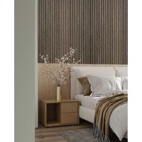 Dr.C Pannello fonoassorbente noce scuro 240x60 cm Rivestimento murale