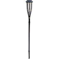 Lampe solaire en bambou, torche, 65 cm