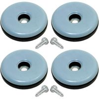 Cyclingcolors – Lot de 4 patins glisseurs 60 mm – Plastique polypropylène et téflon PTFE – Protection sol – Réduit frottements et rayures