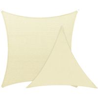 Sonnensegel für Garten und Terrasse, 90 % UV-Schutz, atmungsaktives HDPE-Gewebe (185 g/m²), 2 x 3 m – wetterfest, Ösenbefestigung, für Pergola und Spielbereich