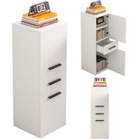 Bücherregal, Weiß 30x85x30 Cm