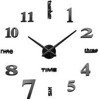 DIY 3D Wanduhr Modernes Design Wanddekoration Kreativer Uhr Geschenk Heimdekoration Quarzuhr