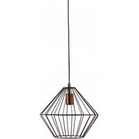 Opjet 011135 - Lampe Suspendue Cage 'Vincent' Ø29x28cm - E27 max.40W - Métal Cuivré