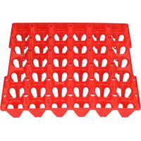 5 PCS - Plateau à Oeufs - Caisse de Transport - Support 30 Cellules pour Stockage et Élevage de Volaille - Noir - 30x25cm