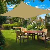 Voile d'ombrage imperméable 2x3m – Rectangulaire en tissu Oxford haute densité – Protection UV 95% – Installation facile avec cordes fournies